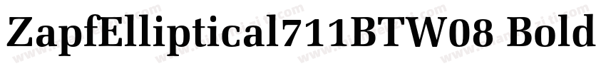 ZapfElliptical711BTW08 Bold Regular字体转换
